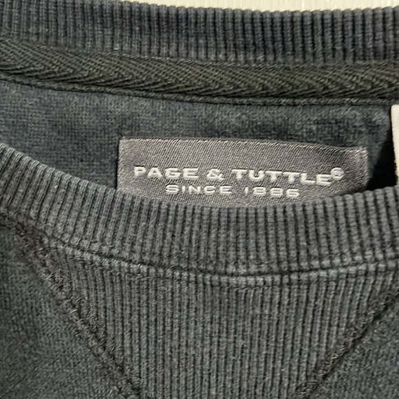 Vintage page& Tuttle pull over sweatshirt dark blue extra large - Picture 2 of 5